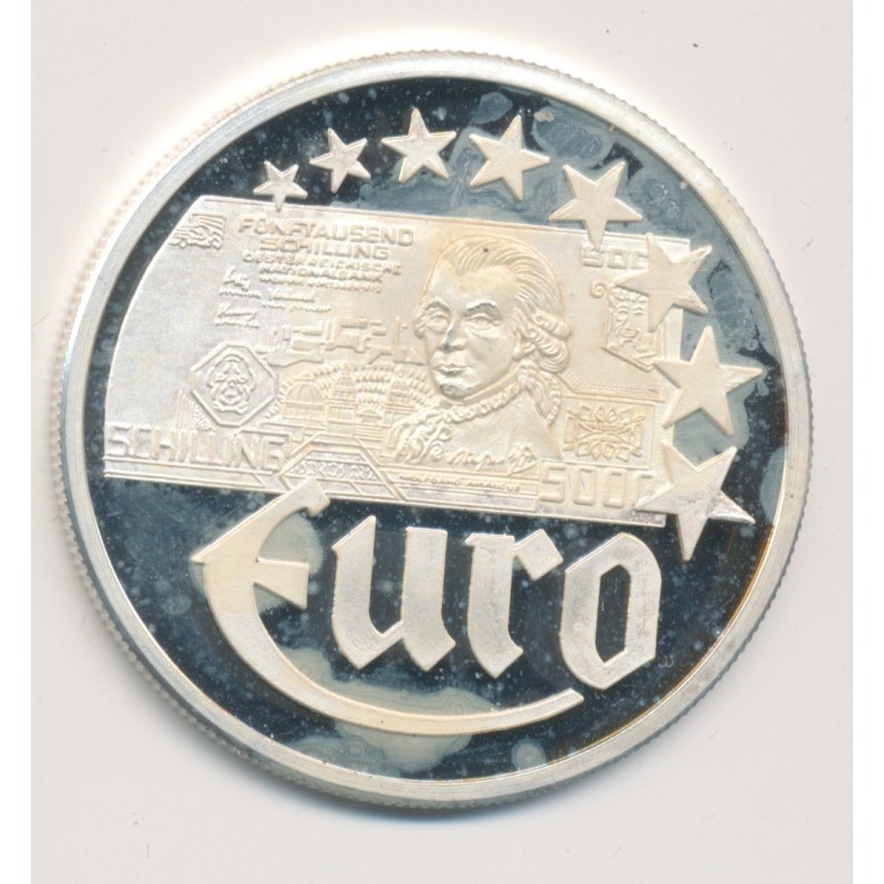 10 Euro Europa - 1997 - Autriche - Billet 5000 schillings - argent