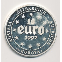 10 Euro Europa - 1997 - Autriche - Billet 5000 schillings - argent 2