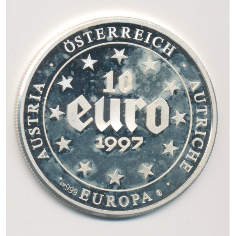 10 Euro Europa - 1997 - Autriche - Billet 5000 schillings - argent