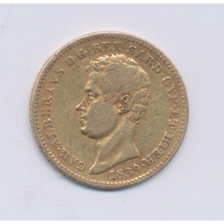 Italie - 10 Lires 1839 P - Charles félix - Sardaigne