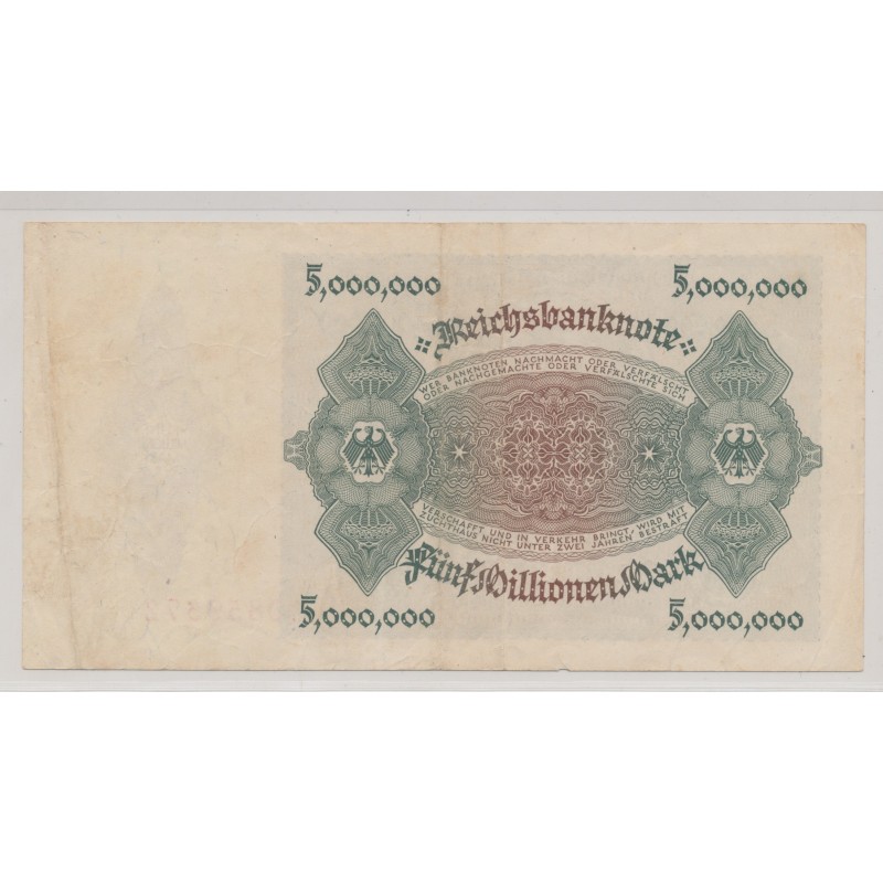 Billet - Allemagne - 5 Million mark - 1923