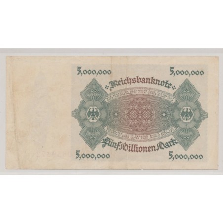 Billet - Allemagne - 5 Million mark - 1923