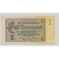 Billet - Allemagne - 1 Rentenmark - 1937