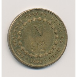 Médaille Maçonnique - Les Francs-Juges - 1848 - laiton 2