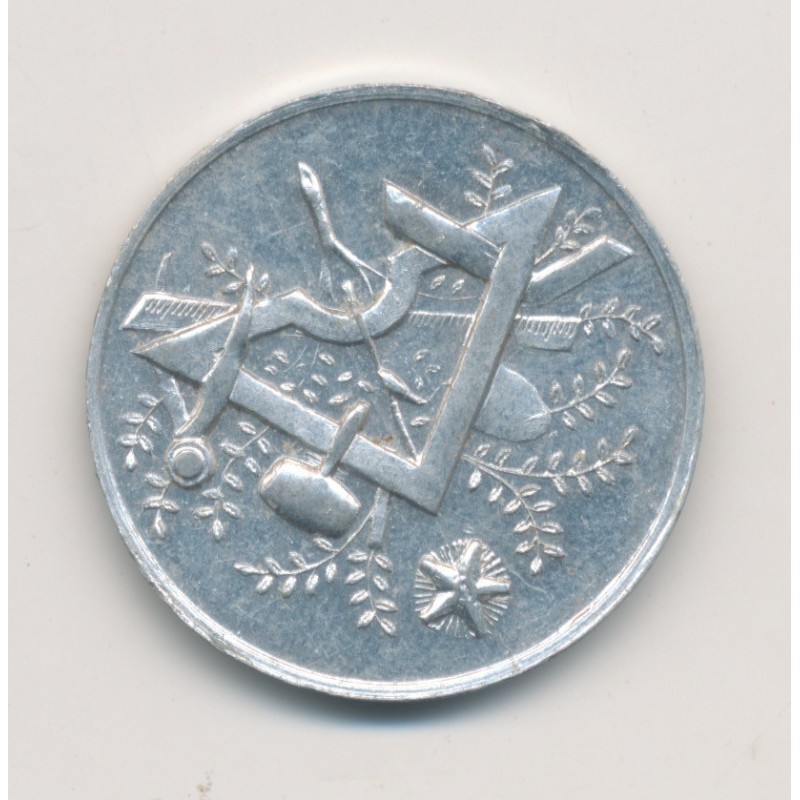 Jeton Maçonnique - Clémence Royer - aluminium