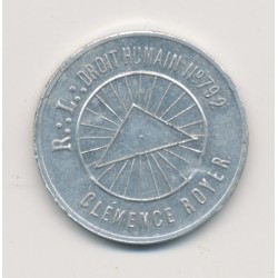 Jeton Maçonnique - Clémence Royer - aluminium