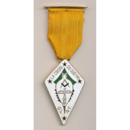 Médaille Maçonnique - Loge La croix du sud - Grande loge nationale française