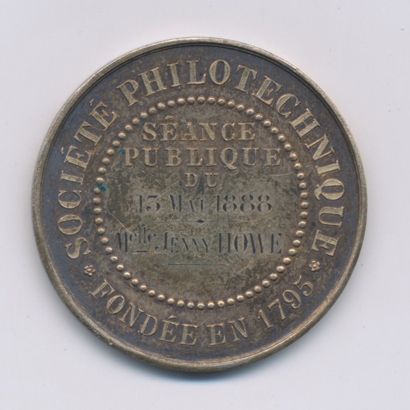 Jeton - Société Philotechnique - 1888 - argent