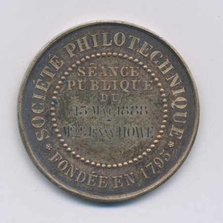 Jeton - Société Philotechnique - 1888 - argent