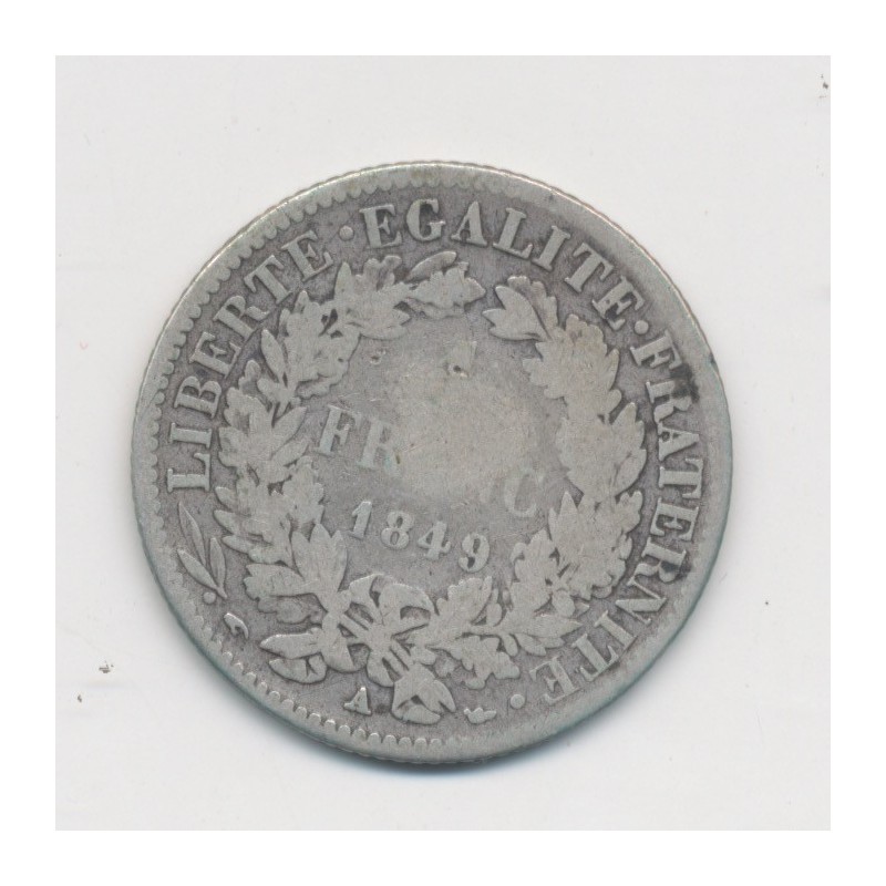 Cérès - 1 Franc - 1849 A Paris