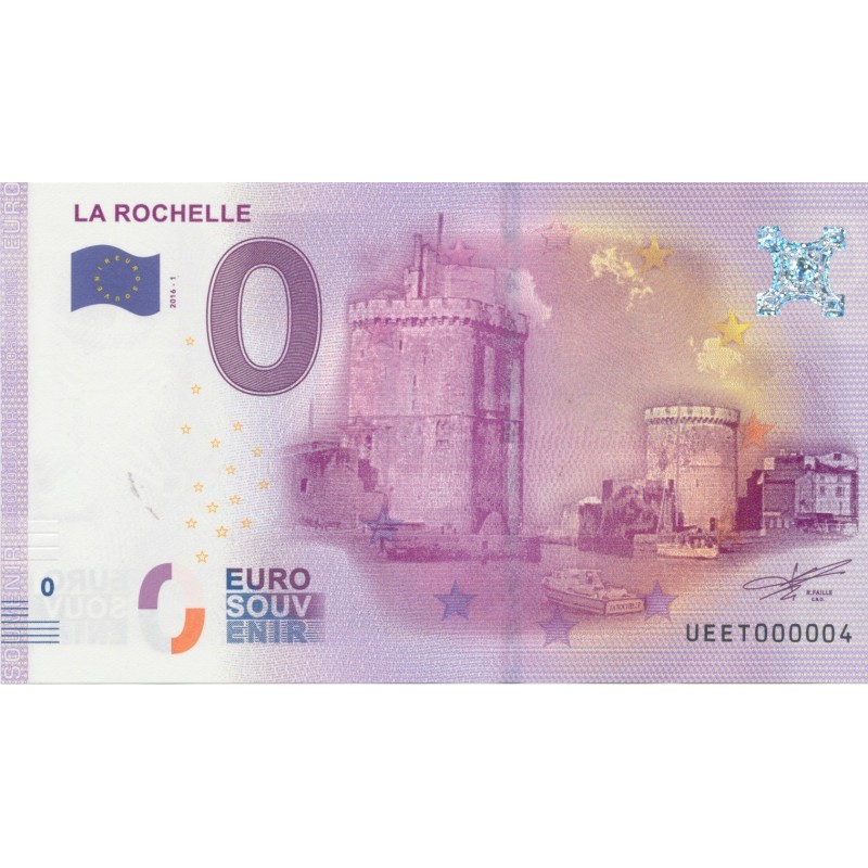 Billet Tours La Rochelle 2016 N°000004