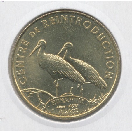 Dept68 - Centre réintroduction N°13 - 2014 - couple de cigognes - Hunawihr 
