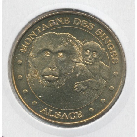 Dept67 - la montagne des singes N°6 - 2010 - la mère et son petit N°1 - Kintzheim