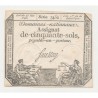 Assignat - 50 Sols - 23 mai 1793 - série 3452