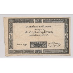 Assignat - 25 Livres - 1793