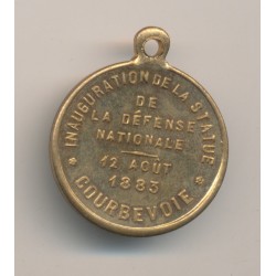 Médaille - Défense nationale - Inauguration de la statue - 12 aout 1883 - Courbevoie 2
