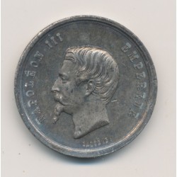 Médaille - Exposition Universelle - 1855 - Napoléon III - étain 2