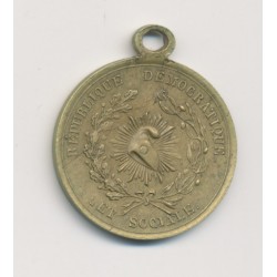 Médaille - Ledru Rollin - Felix Pyat - République démocratique et sociale - 1849 - laiton 2