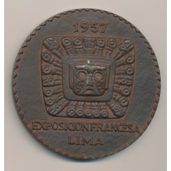 Médaille - Exposition Française - Lima - 1957 - bronze