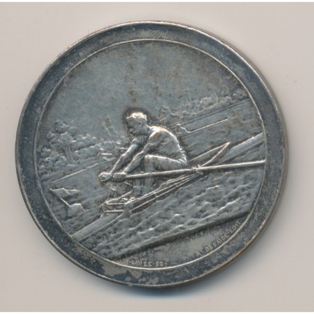 Médaille - Aviron - bronze argenté