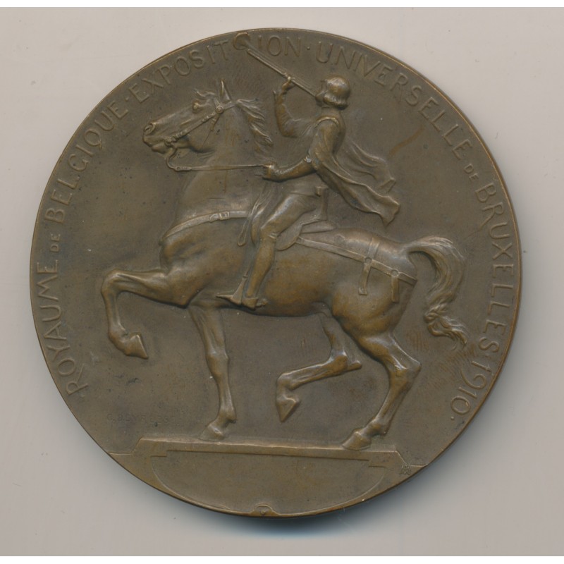Médaille - Exposition Universelle Bruxelles - 1910 - bronze