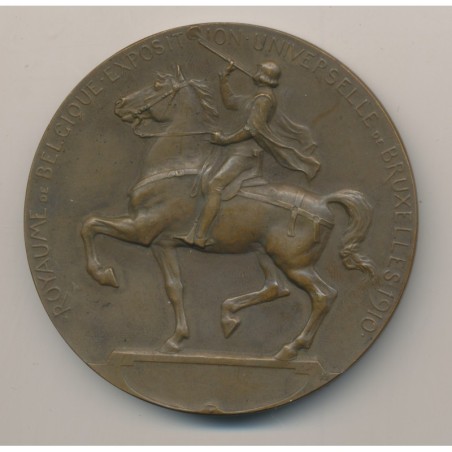 Médaille - Exposition Universelle Bruxelles - 1910 - bronze