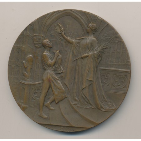 Médaille - Exposition Universelle Bruxelles - 1910 - bronze