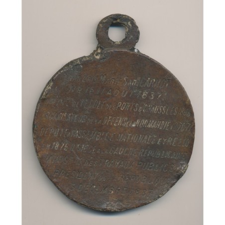 Médaille - Assassinat Sadi Carnot - Président de la république - bronze