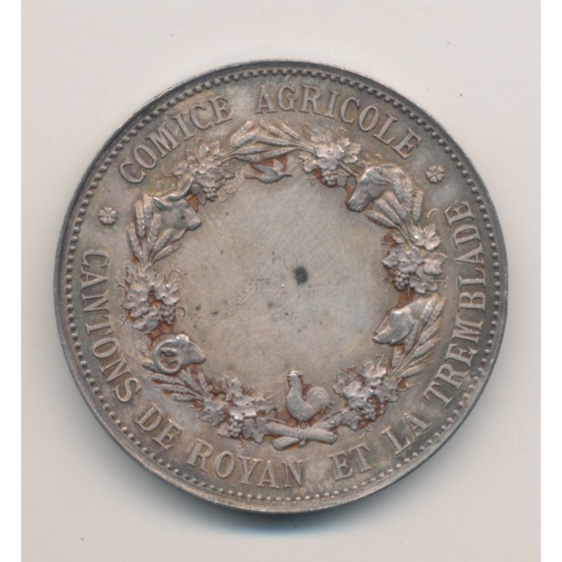 Médaille - Comice agricole - Cantons de Royan et de la Tremblade - argent
