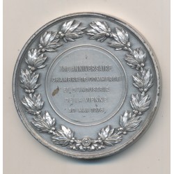 Médaille - Chambre de commerce - Poitiers et la vienne - bronze argenté 2