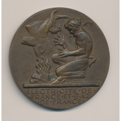 Médaille - Électricité et gaz de France - bronze - Dropsy