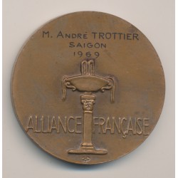 Médaille - Alliance Française - Saigon 1969 - Dropsy - bronze 2