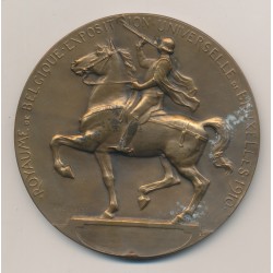 Médaille - Exposition Universelle Bruxelles - 1910 - Bronze - G.Devreese