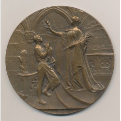 Médaille - Exposition Universelle Bruxelles - 1910 - Bronze - G.Devreese 2
