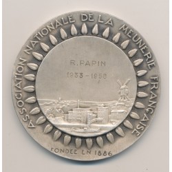 Médaille - Association de la meunière Française - 1933/1958 - bronze argenté 2