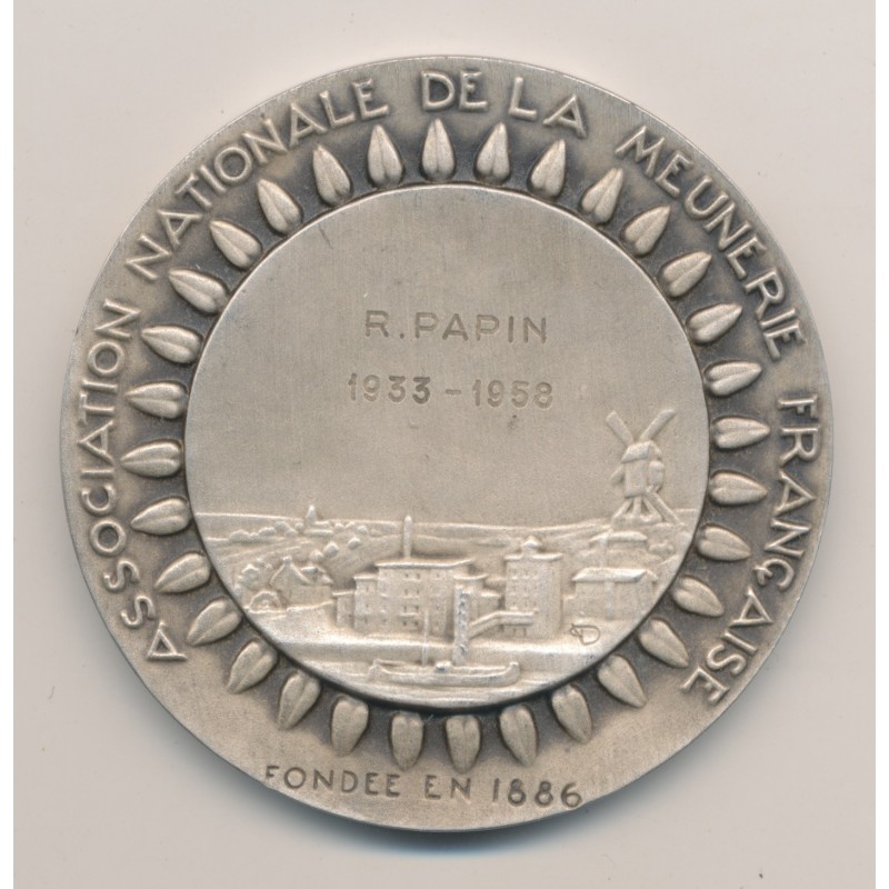 Médaille - Association de la meunière Française - 1933/1958 - bronze argenté