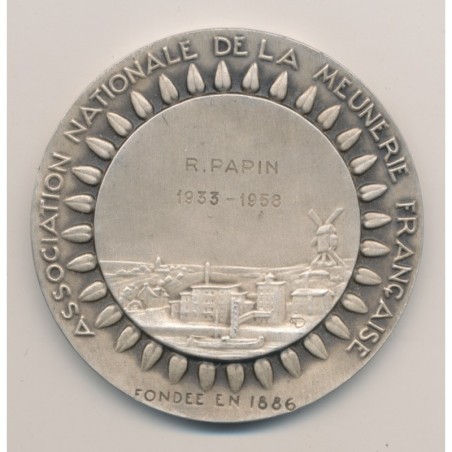 Médaille - Association de la meunière Française - 1933/1958 - bronze argenté