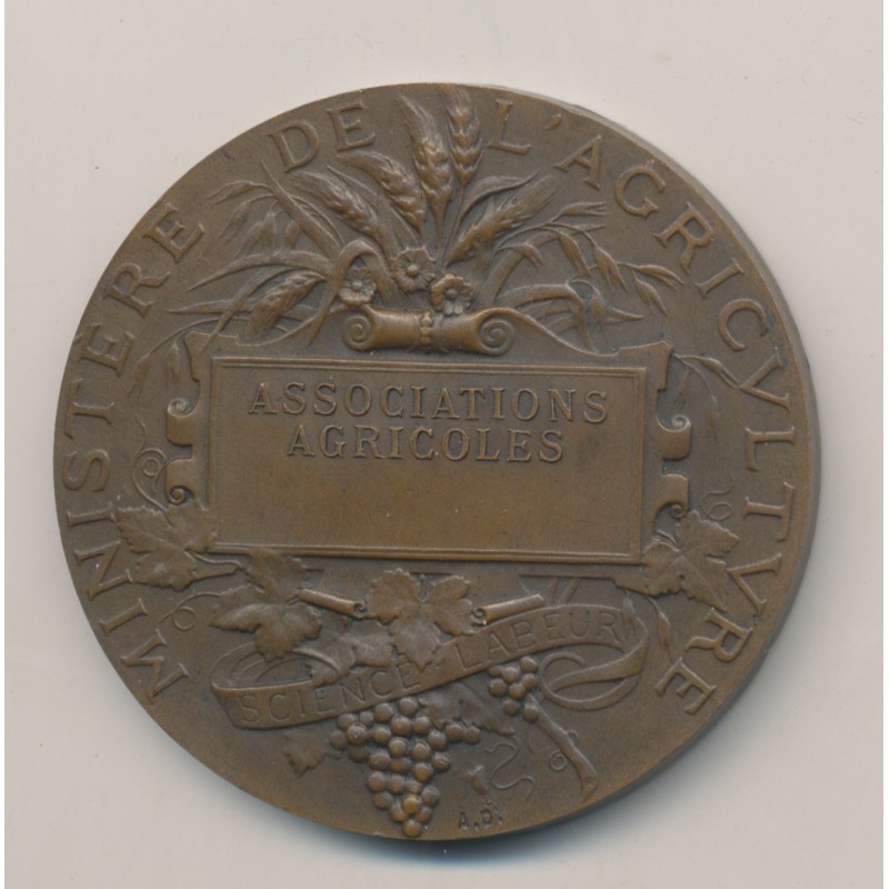 Médaille - Associations agricoles - République Française - A.Dubois - bronze