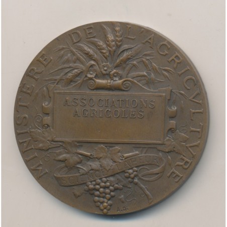 Médaille - Associations agricoles - République Française - A.Dubois - bronze