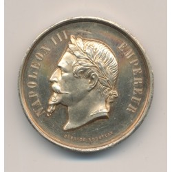 Médaille - Napoléon III - Comice agricole de Pontvallain - Député 1868 - vermeil