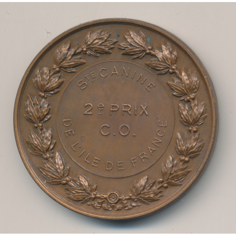 Médaille - Société canine Ile de France - 2e prix - bronze - Brenet
