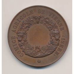 Médaille - Comice agricole de Vienne - Olivier de Serres - bronze - H de Longueil 2