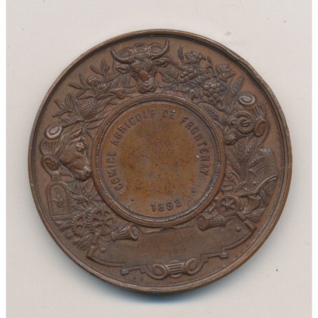 Médaille - Comice agricole de Frontenay - 1892 - bronze - A.Desaide