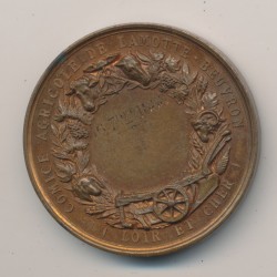 Médaille - Comice agricole de Lamotte Beuvron - 1888 - Loir et cher - J.Lagrange - bronze 2