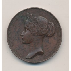 Médaille - Marie Thérèse Béatrix - Comtesse de chambord - cuivre 