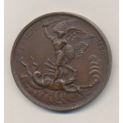 Médaille - Naissance du futur comte de Chambord - Henri V - 29 septembre 1820 - cuivre