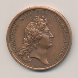 Médaille - Louis XIV - Port de Rochefort - refrappe - bronze 2