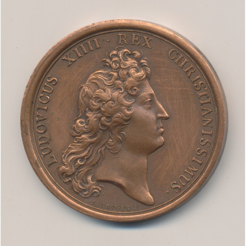 Médaille - Louis XIV - Port de Rochefort - refrappe - bronze