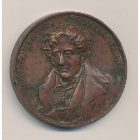 Médaille - Chateaubriand - cuivre