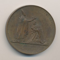 Médaille - Sacre à Reims - Charles X - 1825 - bronze 2